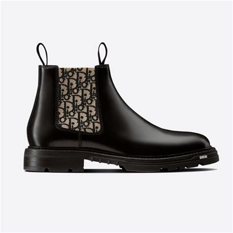 Dior Explorer II Chelsea Boot Black Polished Calfskin